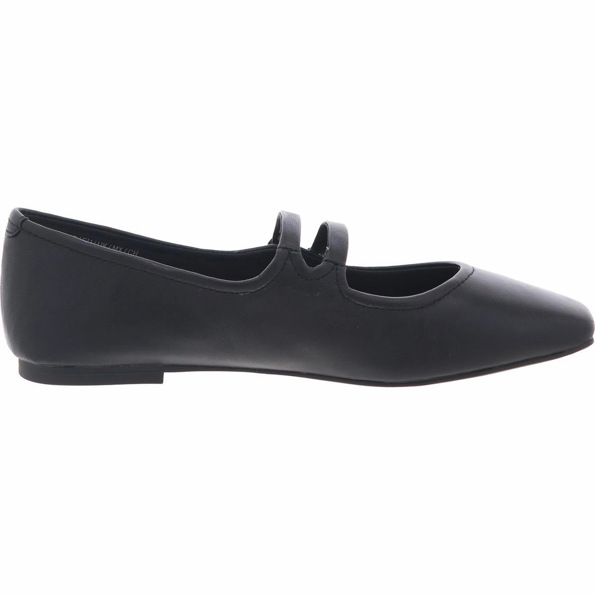 JASMINE Womens Adjustable Leather Ballet Flats