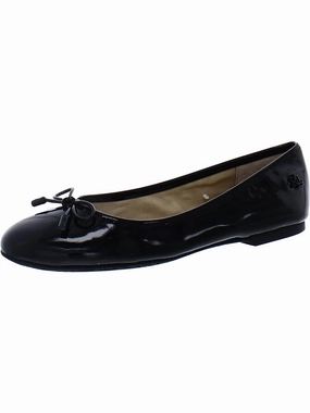 Jayna Womens Leather Round Toe Ballet Flats Womens Flat Shoes clearance