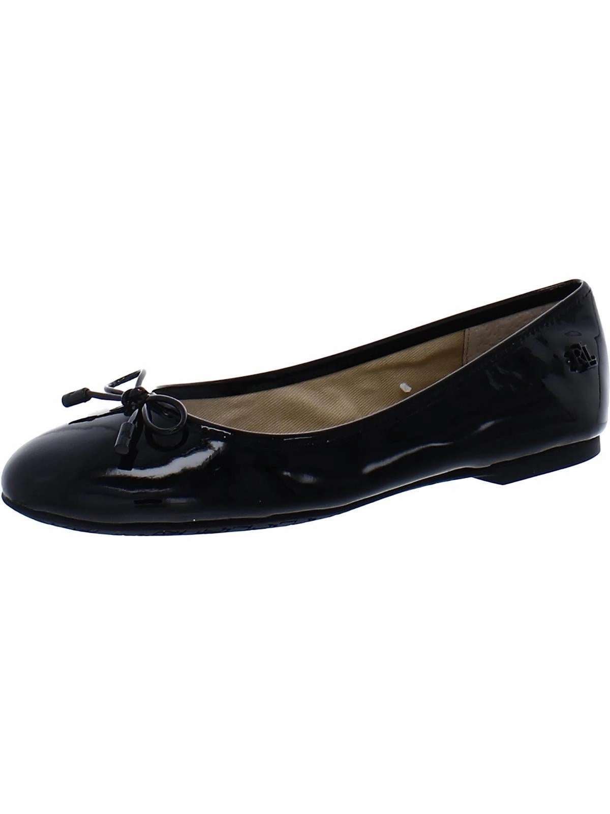 Jayna Womens Leather Round Toe Ballet Flats Womens Flat Shoes clearance