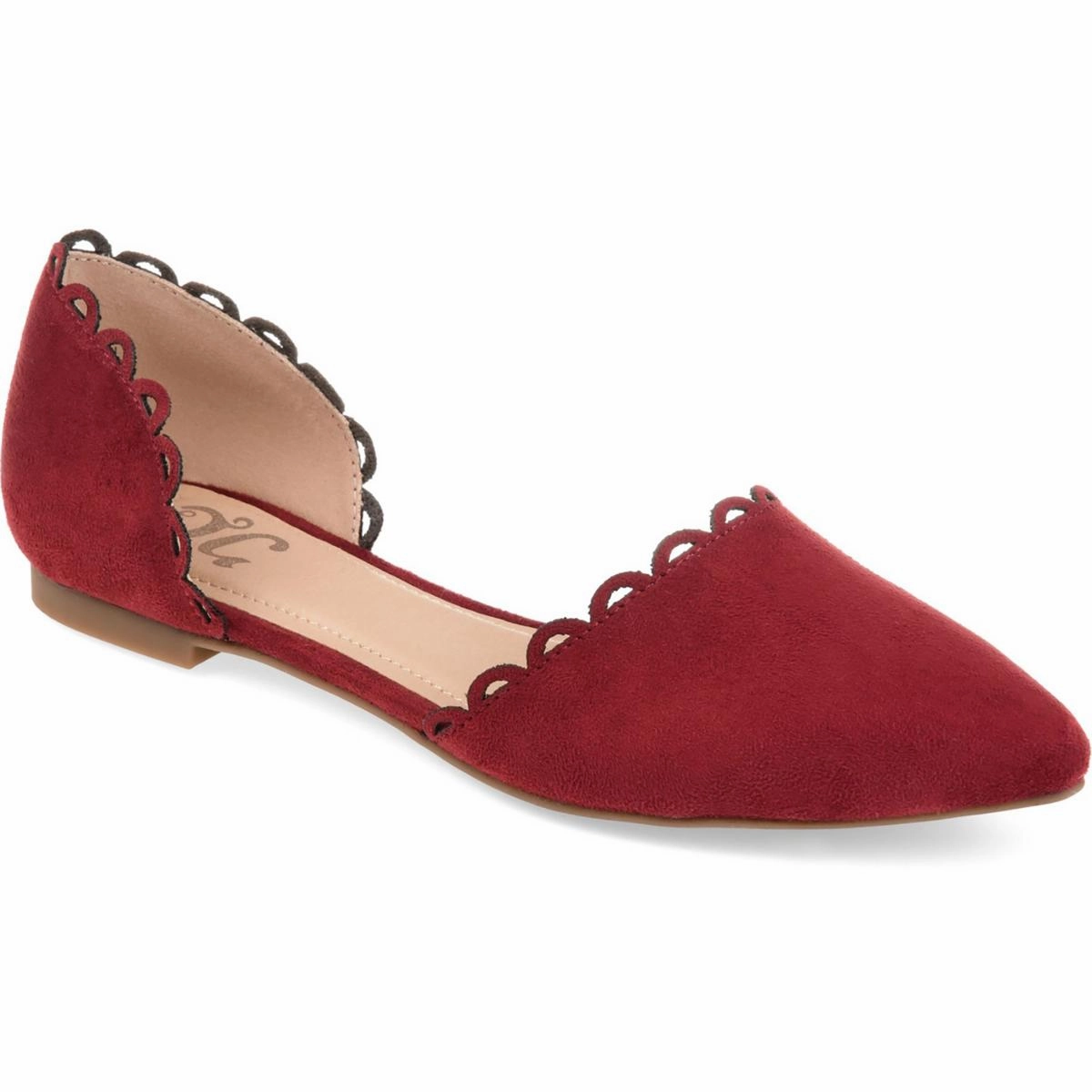 Jezlin Womens Faux Suede Pointed Toe D'Orsay