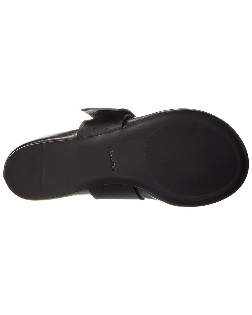 Jil Sander Cannolo Buckle Strap Leather Flat