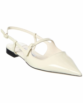 Jimmy Choo Didi Patent Slingback Flat Womens Fashion Flats cheap