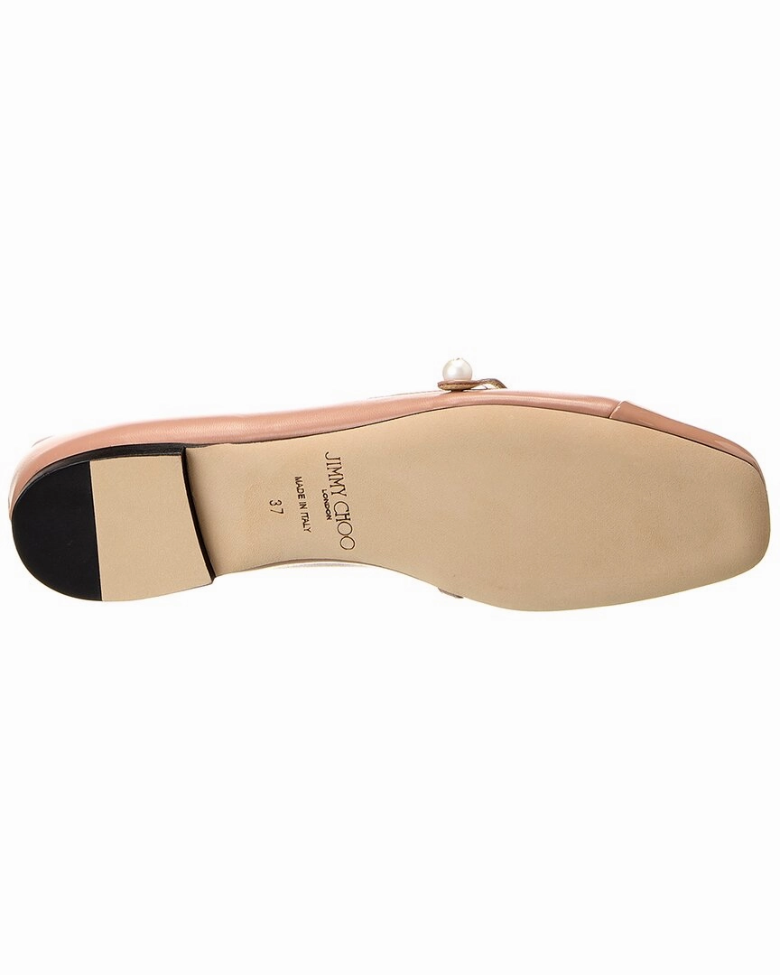 Jimmy Choo Elisa Leather & Patent Flat