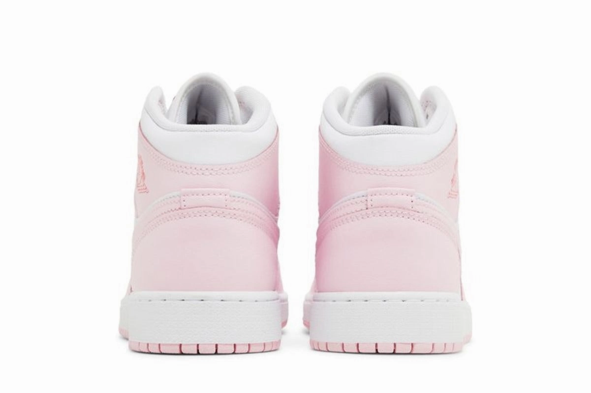 Jordan 1 Mid Pink Foam Fire Red (GS)
