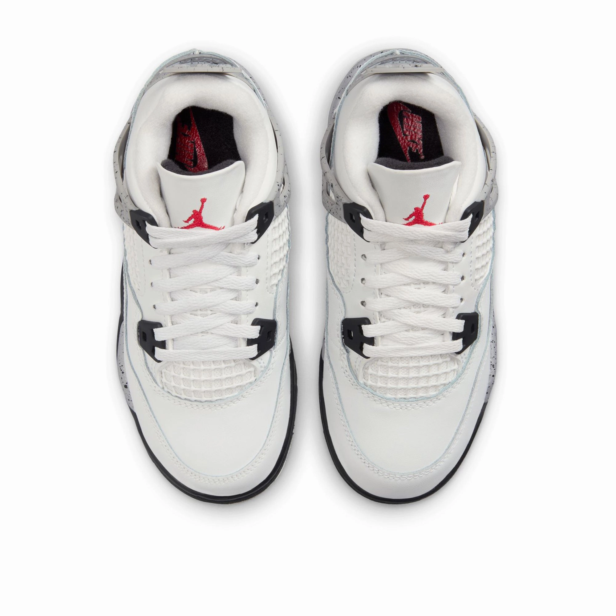 Jordan 4 Retro 'White Cement' (PS) - Summit White/Fire Red