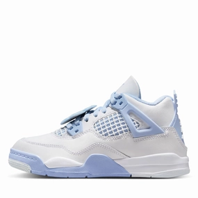 Jordan 4 Retro (PS) - White/Aluminum Sneakers final sale