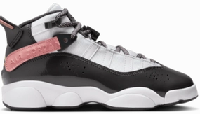 Jordan 6 Rings White Red Stardust Vapor Green Anthracite (GS) Girls Casual Shoes promo price