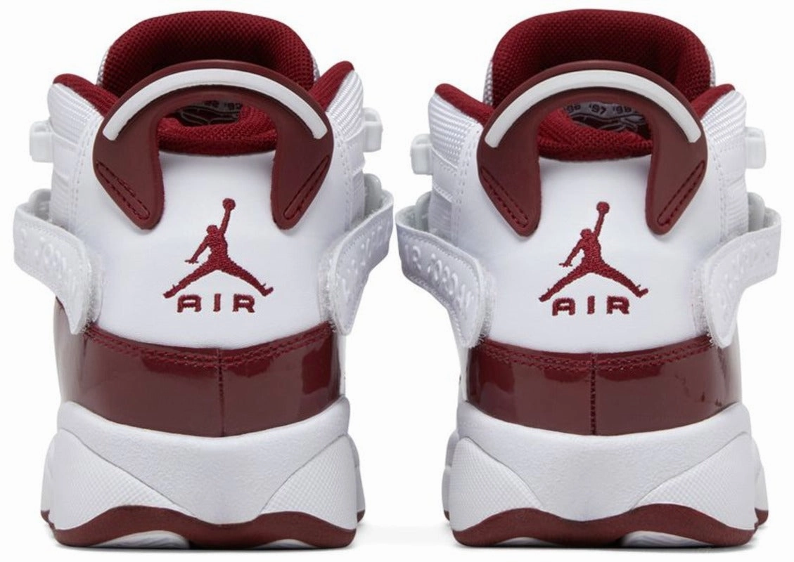Jordan 6 Rings White Team Red (GS)