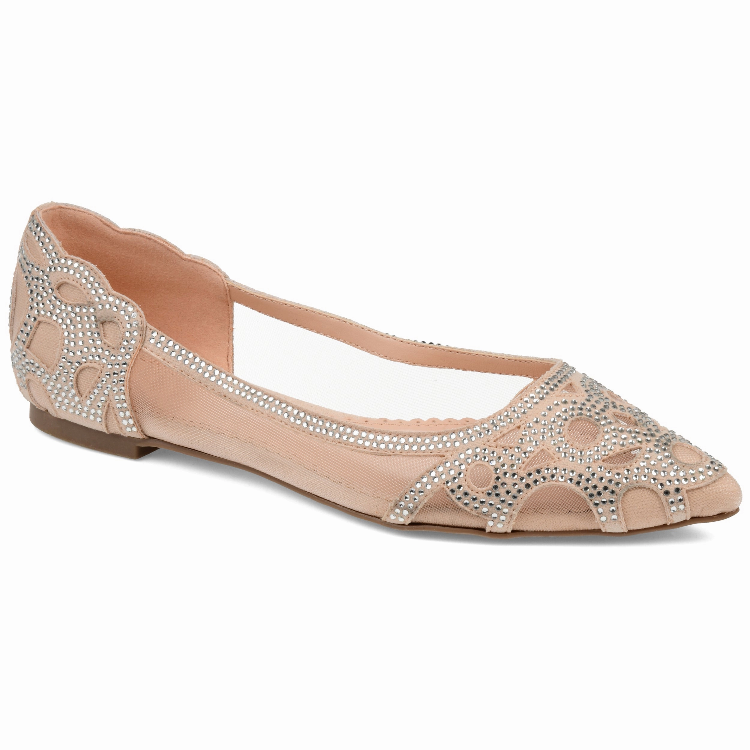 Journee Collection Womens Batavia Slip On Pointed Toe Ballet Flats Trendy Flats for Women