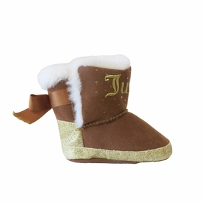 Juicy Couture Girls Brown | Gold Boots Boys Casual Shoes clearance