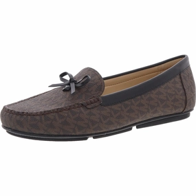 Juliette Womens Printed Faux Leather Moccasins Womens Fashion Flats cheap
