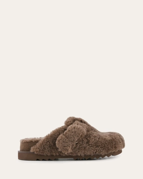 JUNIE CASUAL FLATS TAUPE SHEARLING Affordable Womens Flats online