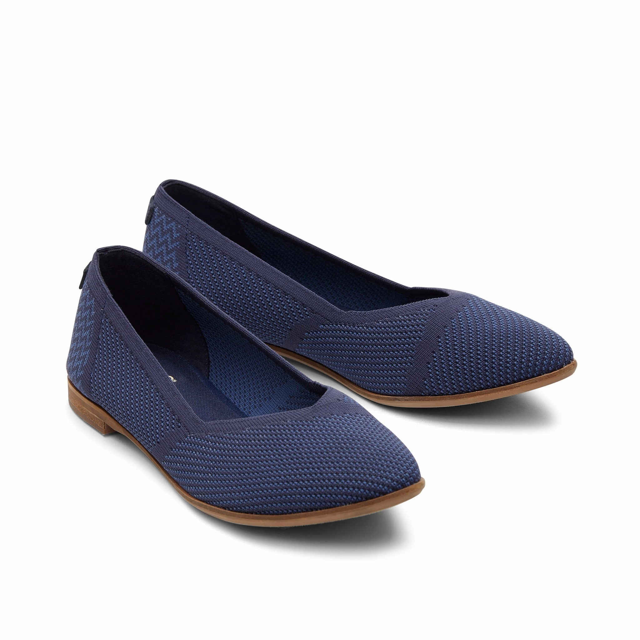 Jutti Neat Navy Knit Flat