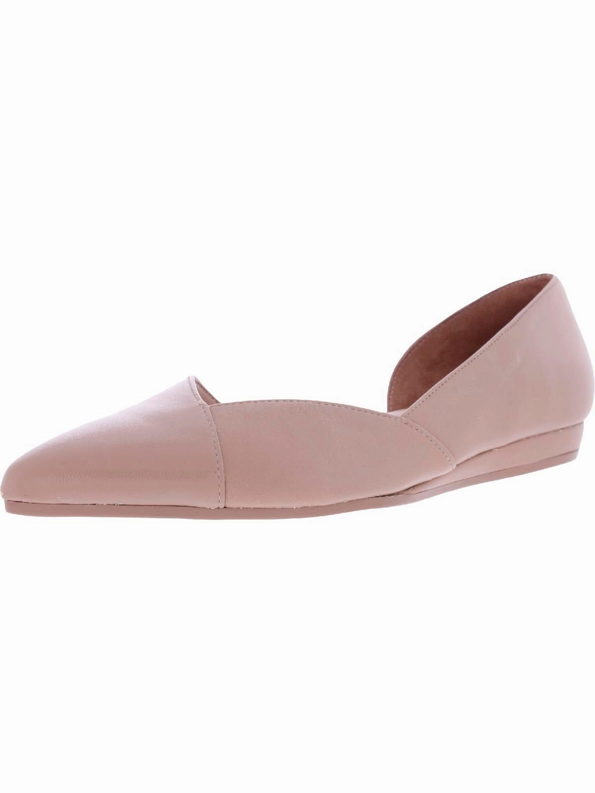Karla Womens Leather Pointed Toe D'Orsay Womens Flat Shoes clearance