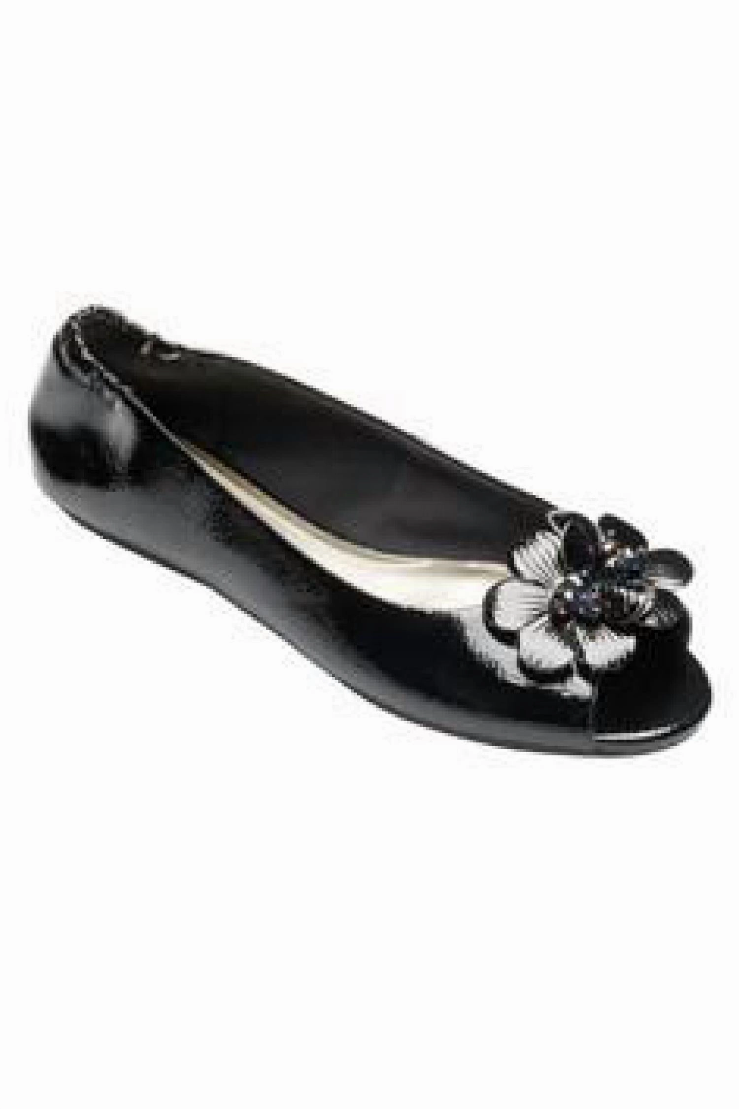 Kate Peep Toe In Black Patent Womens Flats special deals