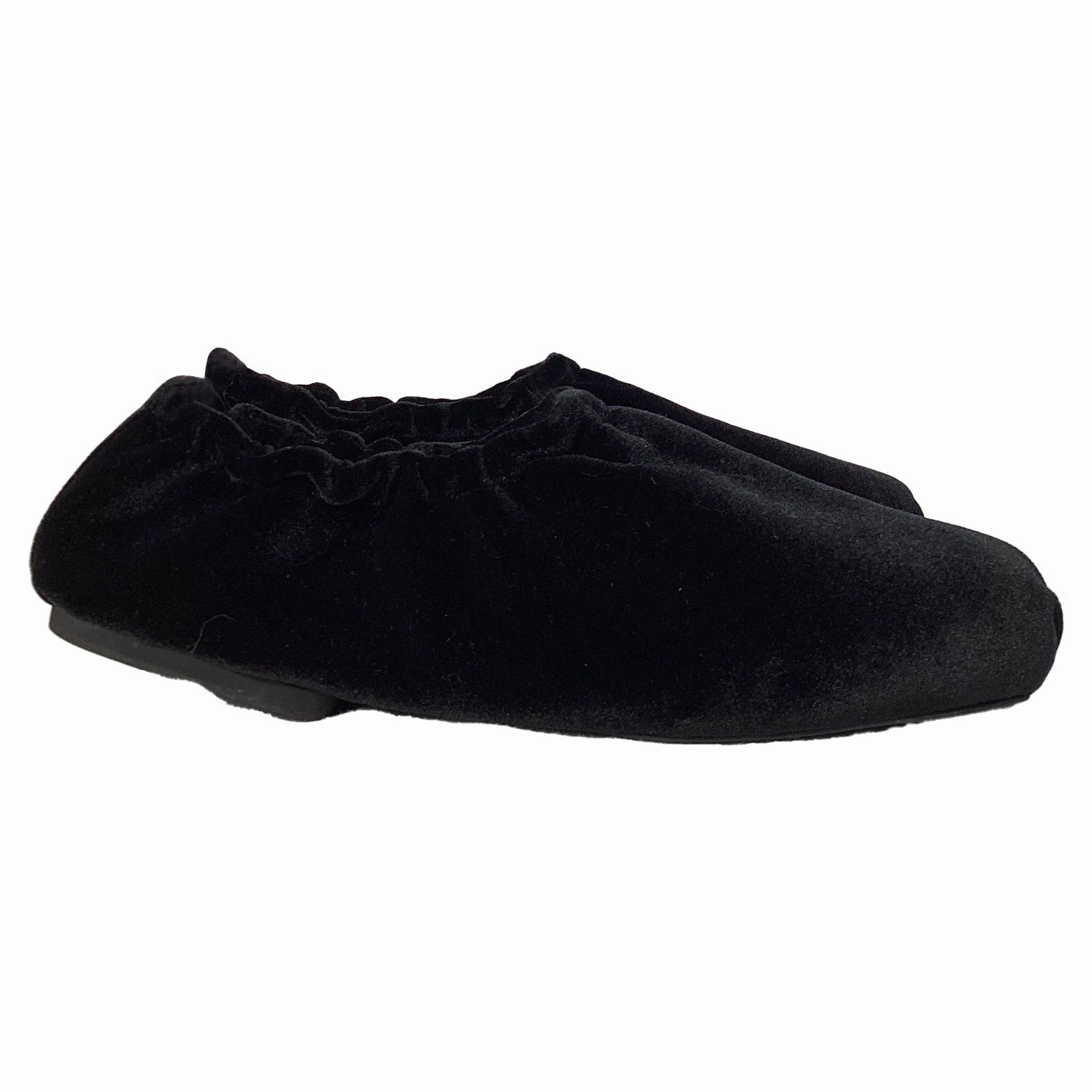 Khaite Logan Ballet Flats in Black Velvet Womens Casual Flats sale