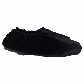 Khaite Logan Ballet Flats in Black Velvet Womens Casual Flats sale