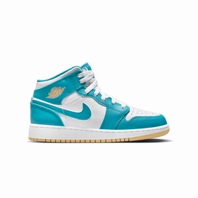 Kid's Air Jordan 1 Mid 'Aquatone' Kids Footwear cheap online