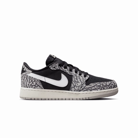 Kid's Air Jordan 1 Retro Low OG 'Black Elephant' Fashion Shoes for Women