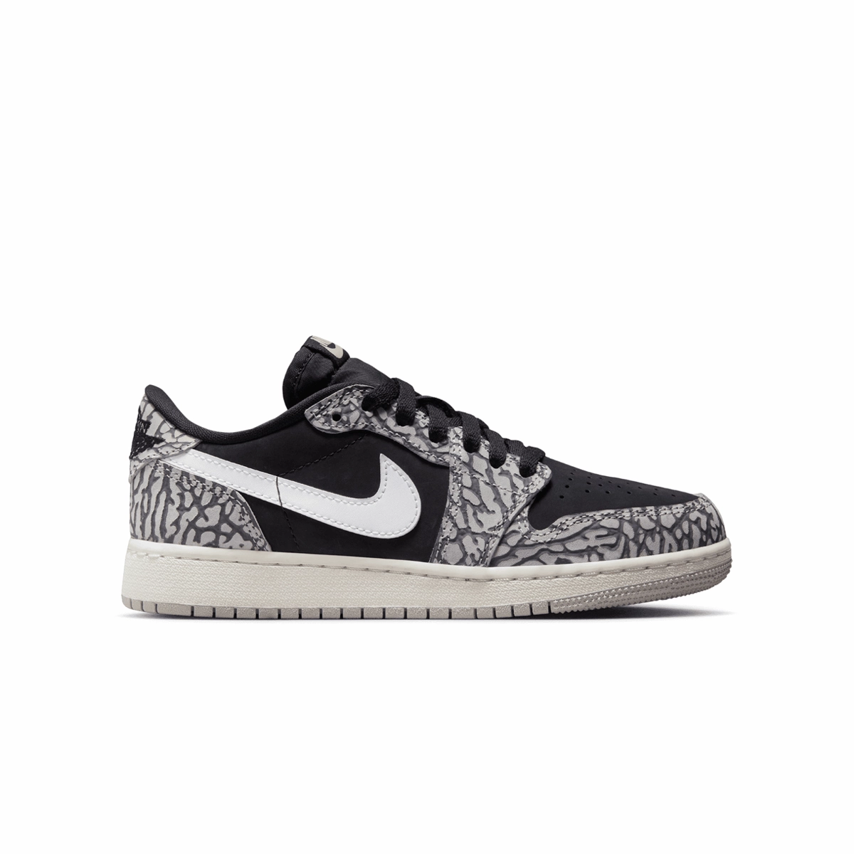 Kid's Air Jordan 1 Retro Low OG 'Black Elephant' Kids Footwear cheap online