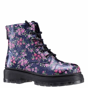 Kid's Diana Boot In Navy Floral Discount Boys Footwear online