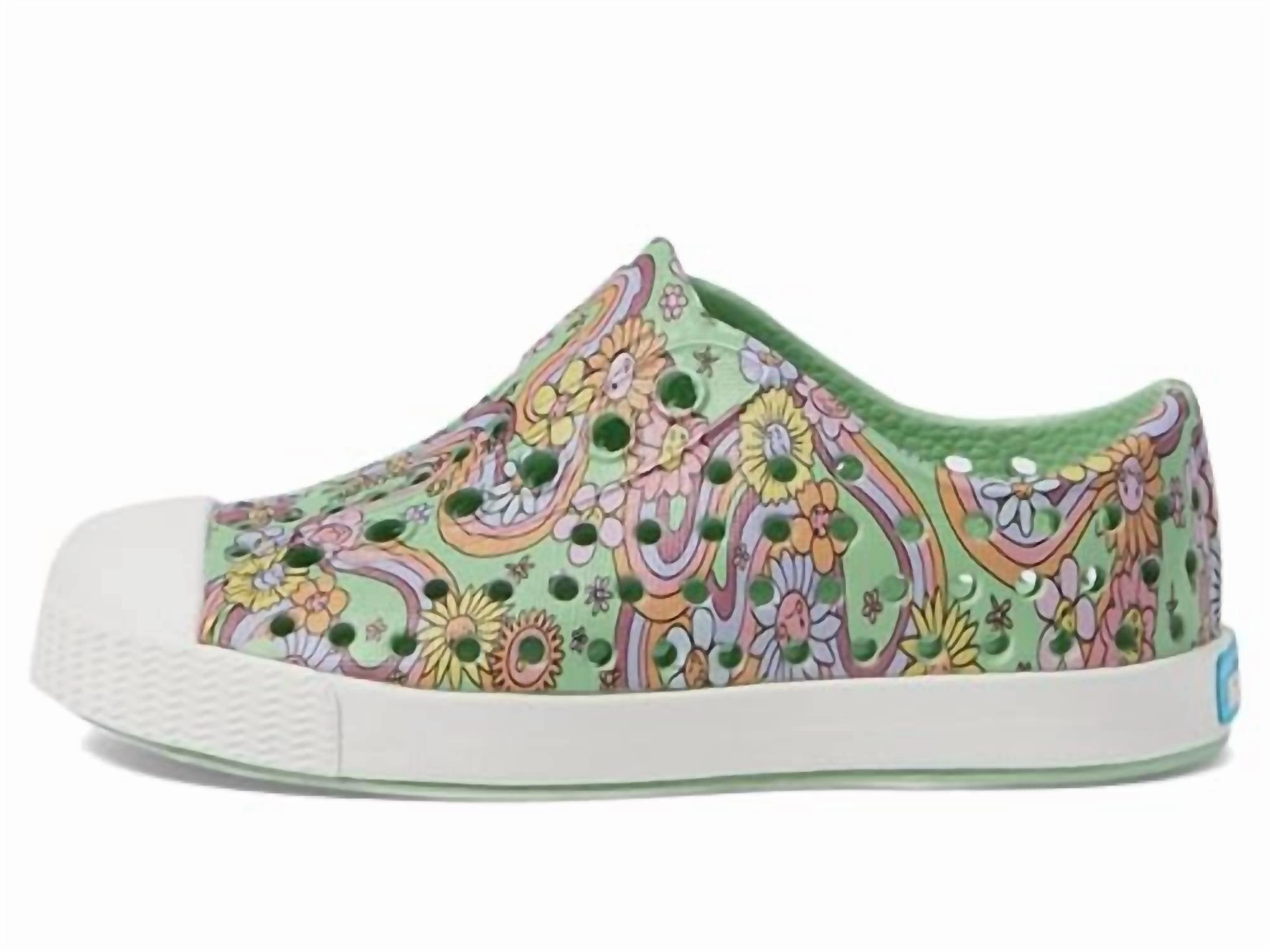 Kid's Jefferson Print Shoes In Fig/apricot
