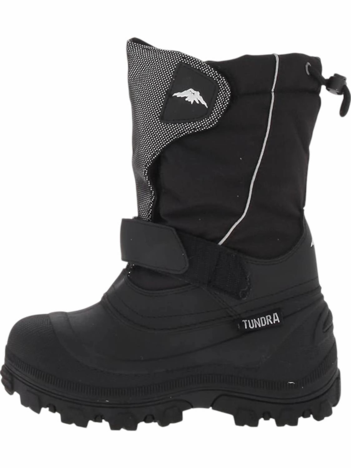 Kid's Quebec Boots In Black/silver