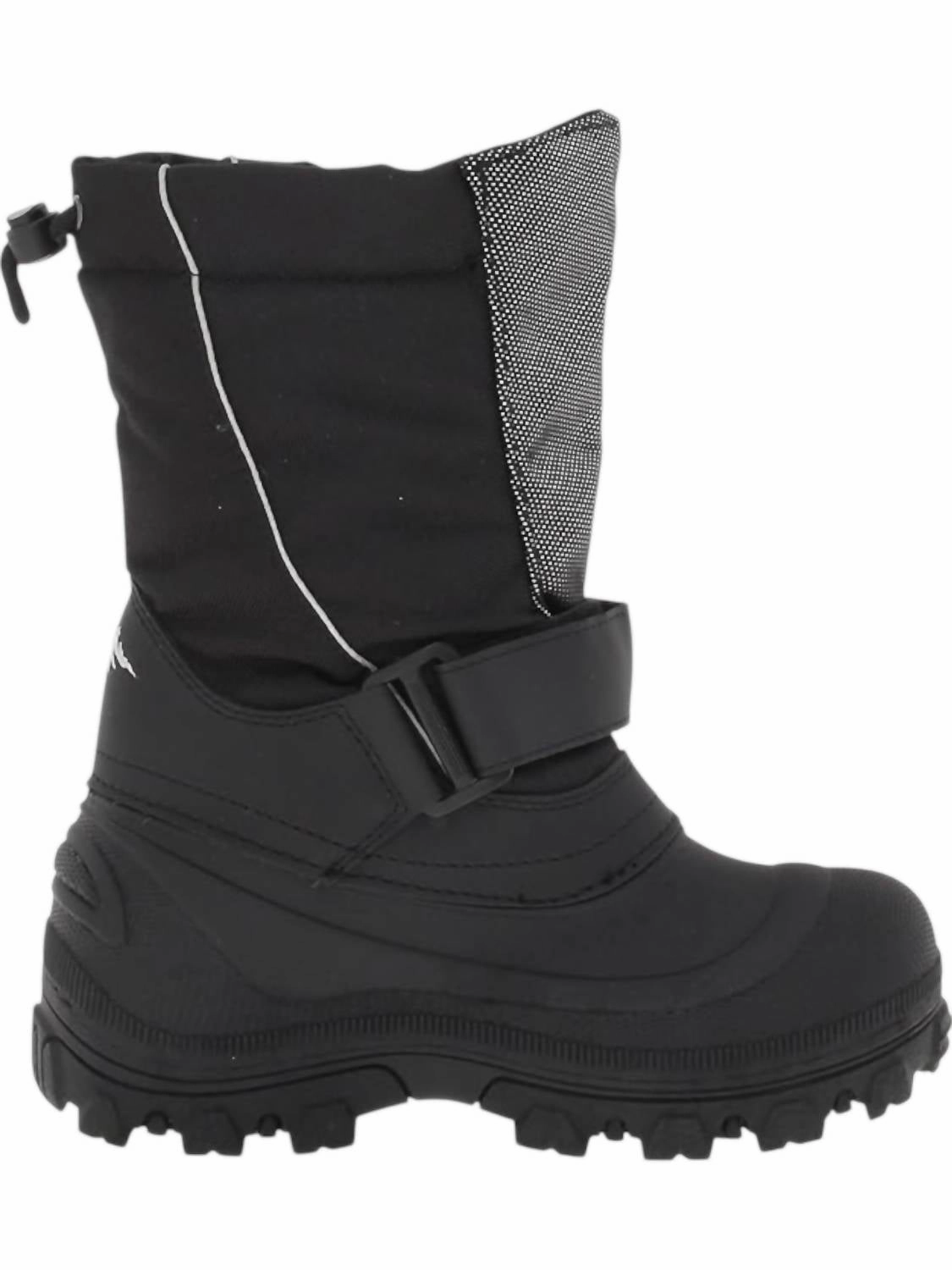 Kid's Quebec Boots In Black/silver Discount Boys Footwear online