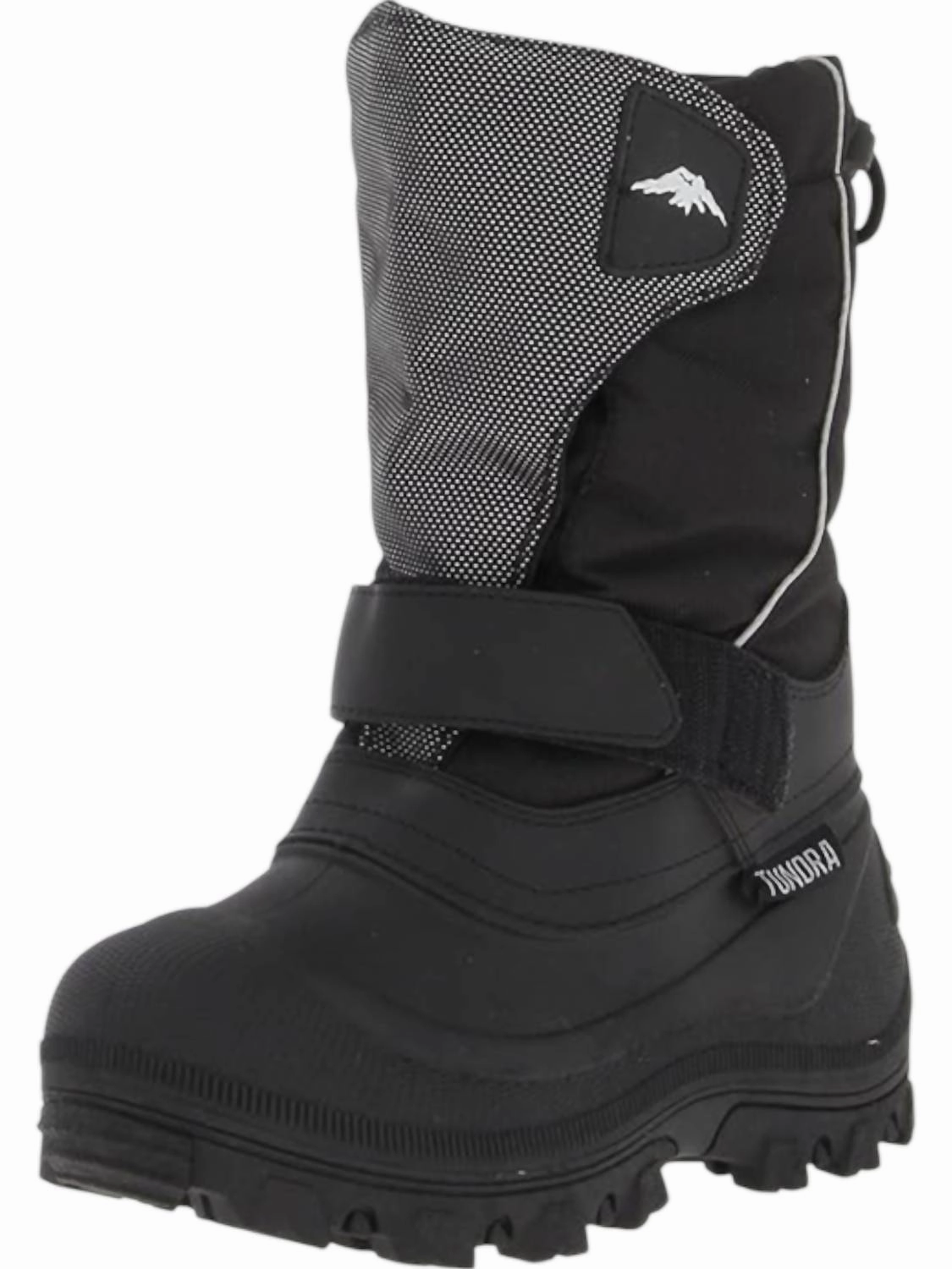 Kid's Quebec Boots In Black/silver