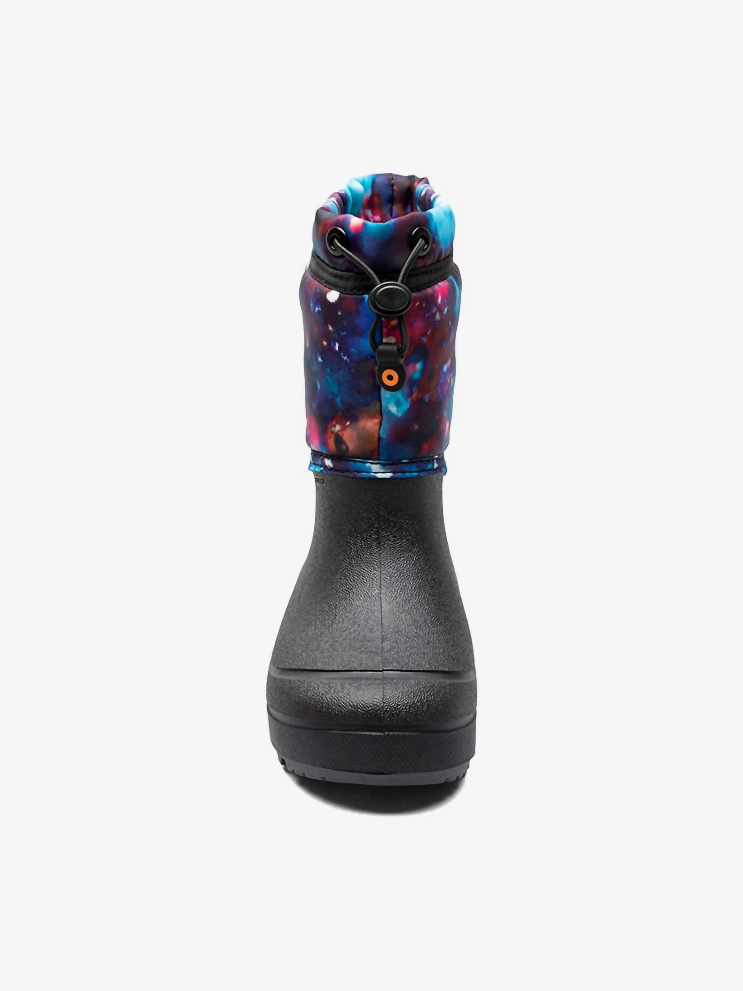 Kid's Snow Shell Space Boots In Aqua Multi