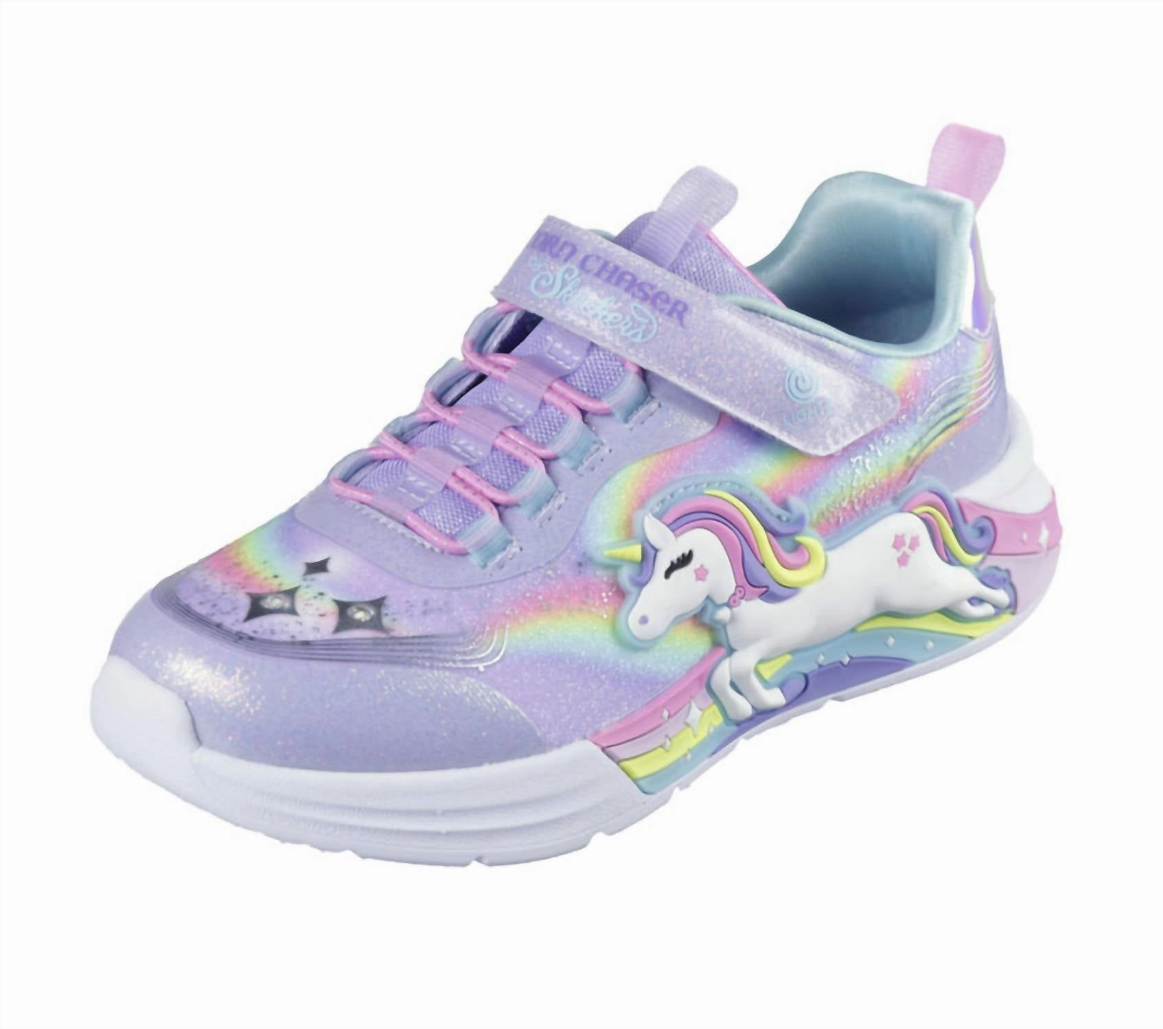 Kid's Unicorn Chaser Sneaker In Lavender/mulit