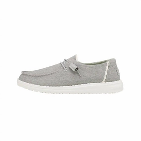 Kid's Wendy Chambray Shoes In Braided Grey Girls Casual Shoes promo price