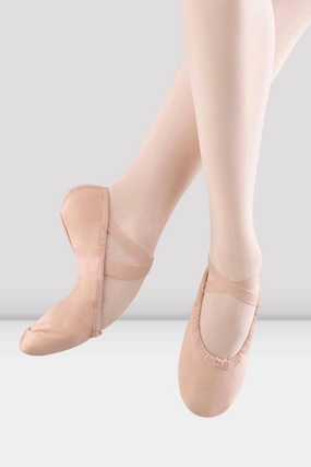 Kids' Pump Canvas Ballet Shoes In Pink Canvas Online sale for Girls Shoes