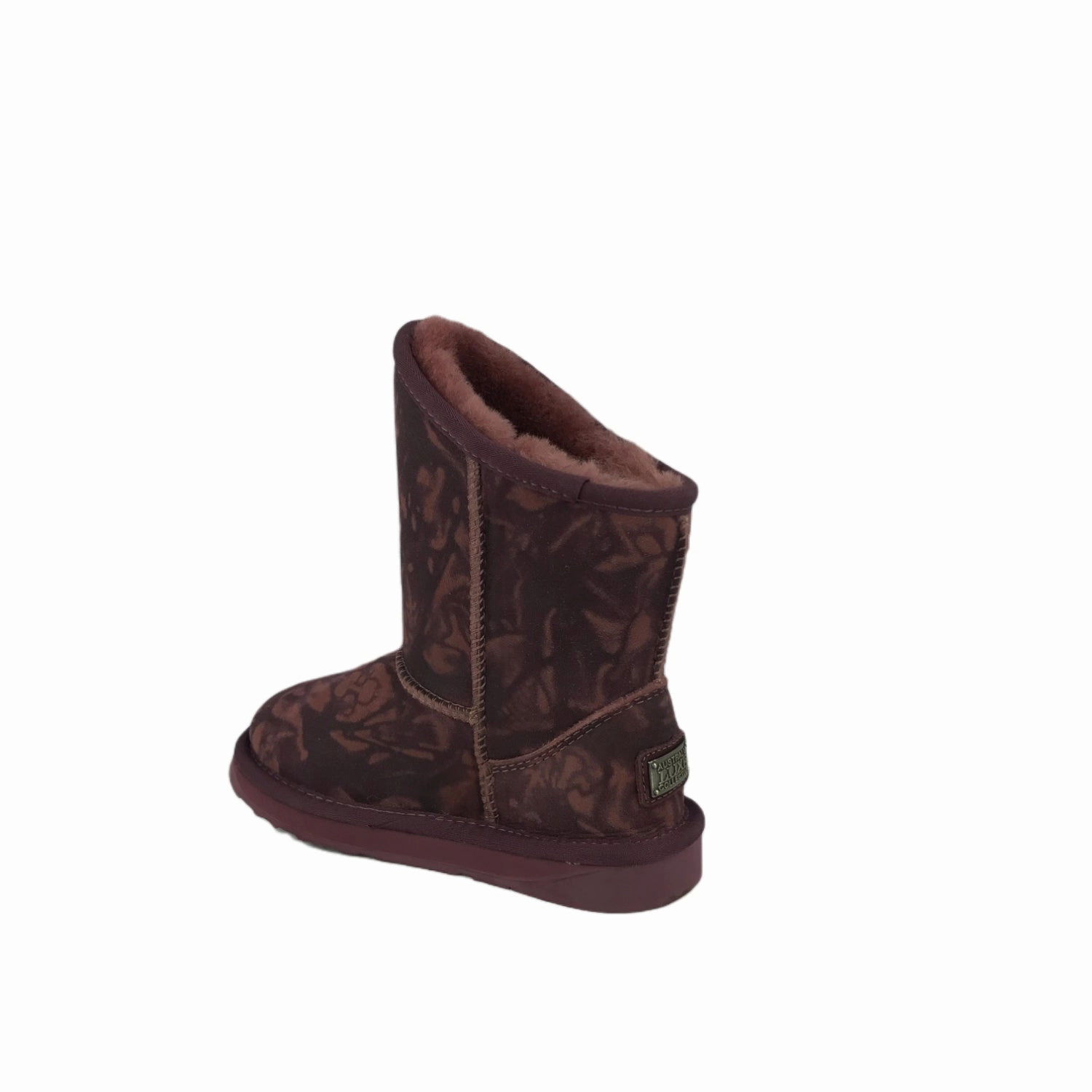 KIDS / YOUTH COSY SHORT OXBLOOD TYE DYE