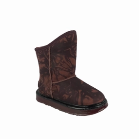 KIDS / YOUTH DIPPED COSY SHORT OXBLOOD TYE DYE Affordable Casual Footwear for Girls