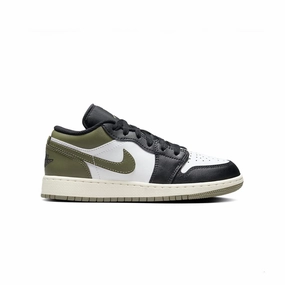 Kids Air Jordan 1 Low 'Black Toe Medium Olive' Kids Footwear cheap online