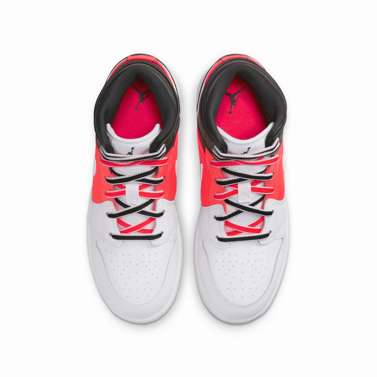 Kids Air Jordan 1 Mid SE 'White Black Infrared'