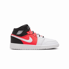 Kids Air Jordan 1 Mid SE 'White Black Infrared' Kids Footwear cheap online