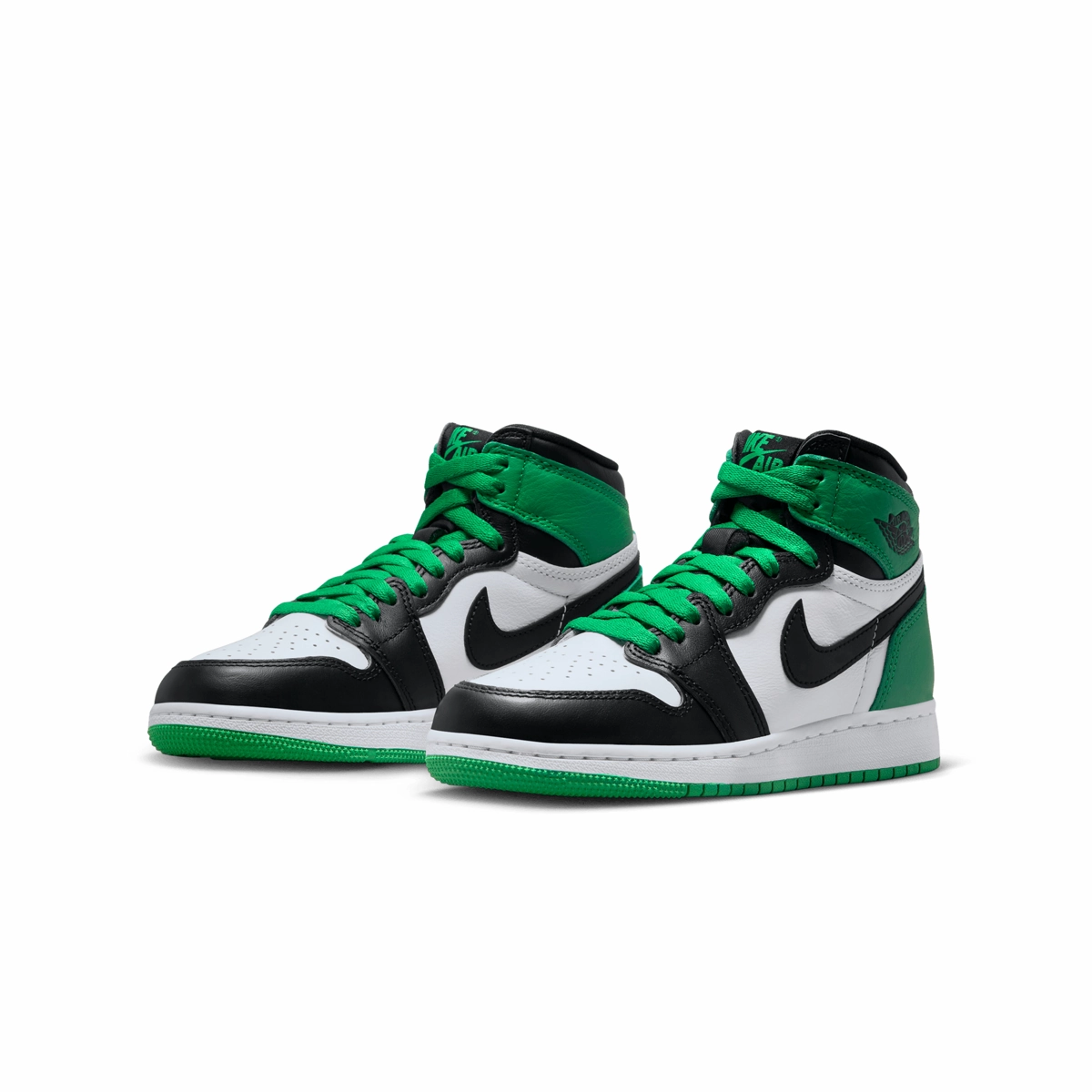 Kids Air Jordan 1 Retro High OG 'Lucky Green'