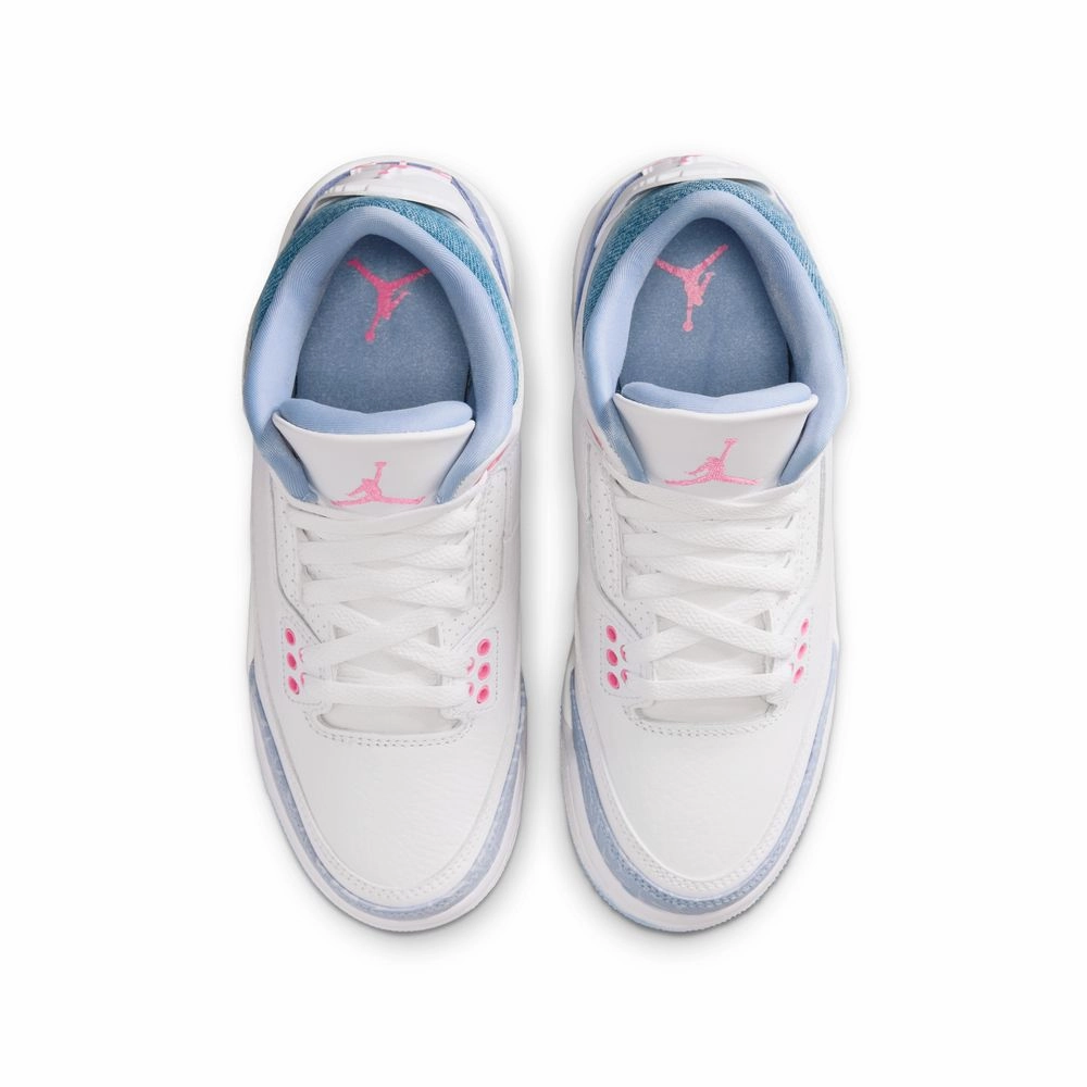Kids Air Jordan 3 'Denim Pink Glow'