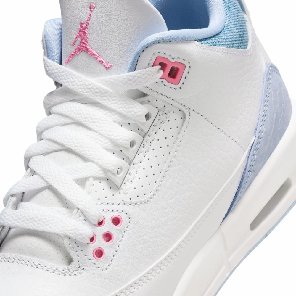 Kids Air Jordan 3 'Denim Pink Glow'