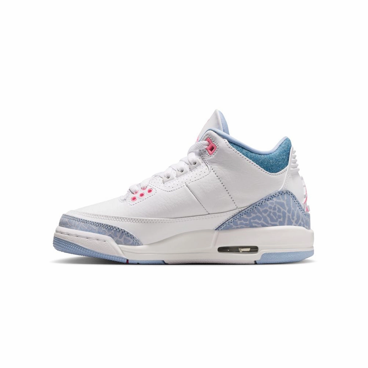 Kids Air Jordan 3 'Denim Pink Glow'