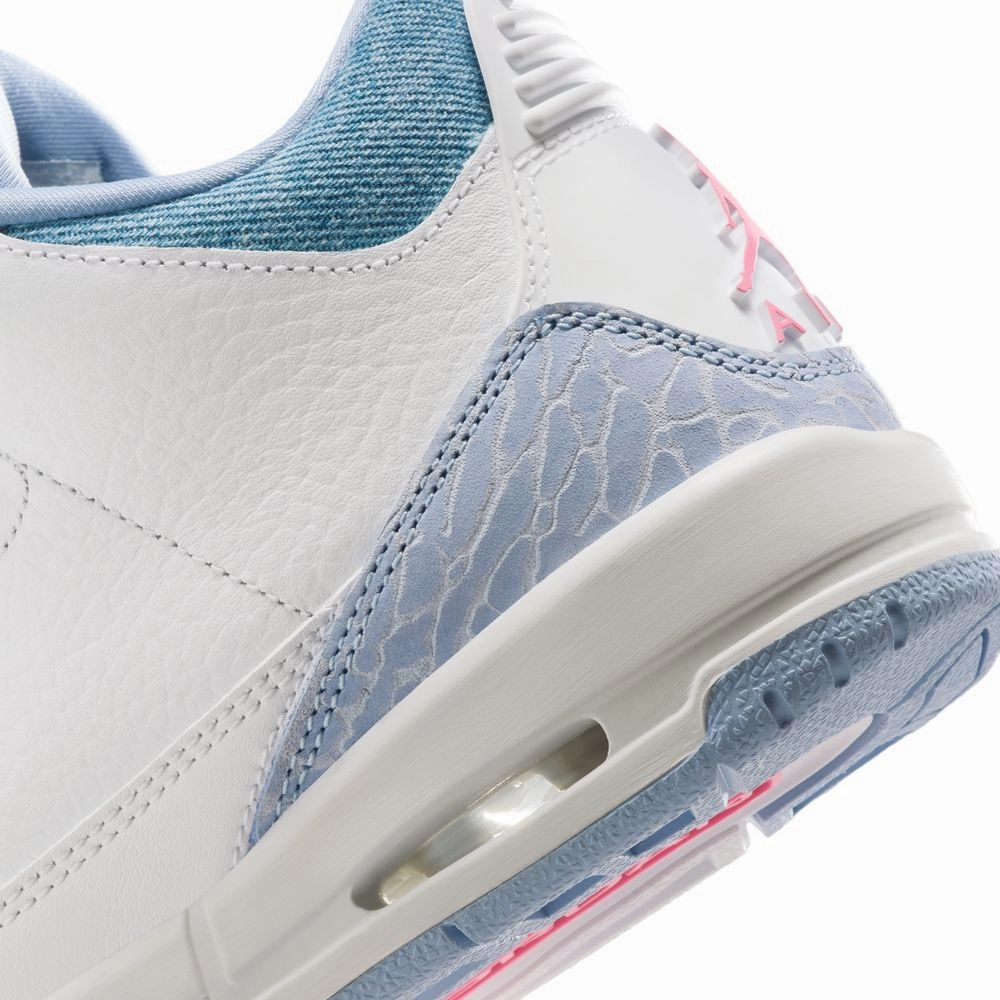 Kids Air Jordan 3 'Denim Pink Glow'