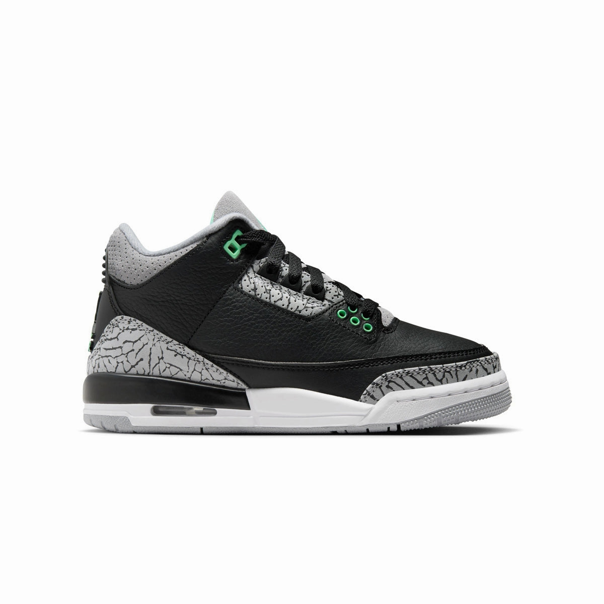 Kids Air Jordan 3 Retro 'Green Glow' Kids Footwear cheap online