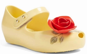 Kids Ultragirl Beauty & The Beast Sandals In Yellow Girls Shoes promo price
