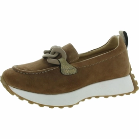 KIND WORDS Womens Chain Suede Loafers Comfy Women Flats under $50