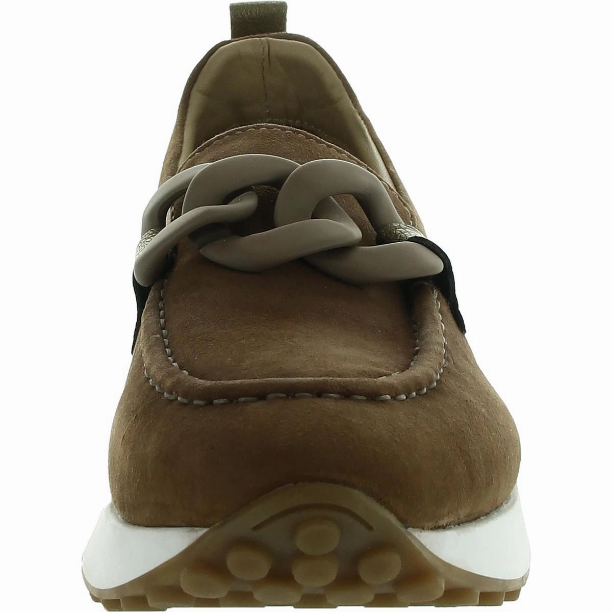 KIND WORDS Womens Chain Suede Loafers