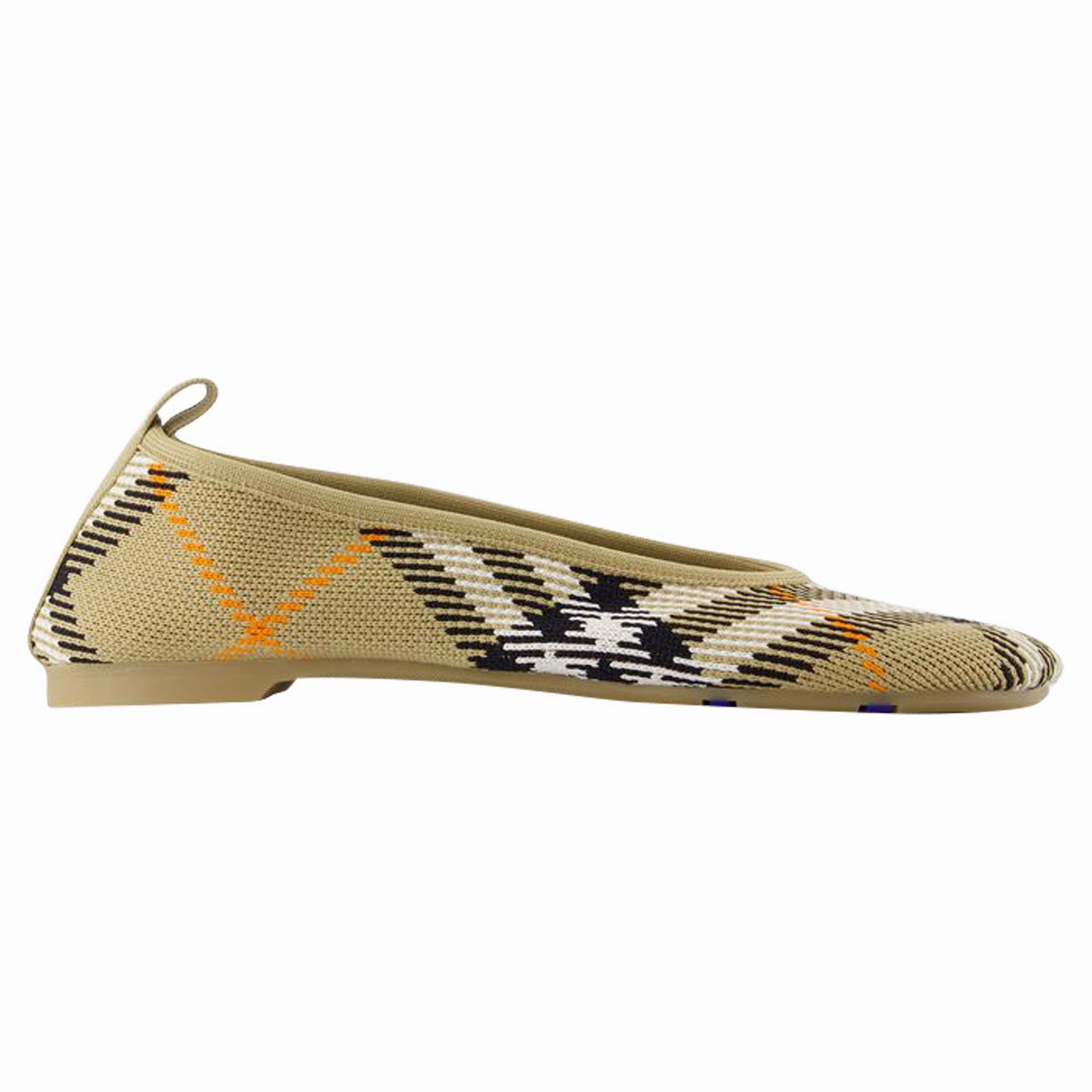 Knit Baby 05 Ballerinas - Burberry - Nylon - Beige Cheap Ballerina Flats Womens