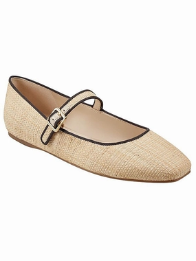 LAILAH3 Womens Woven Round toe Mary Janes Trendy Flats for Women