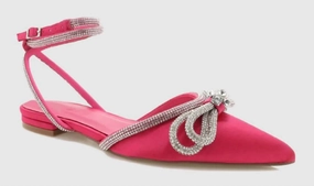 Lainie Flats Raspberry Satin In Pink Womens Flats special deals